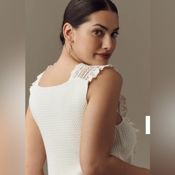 Pilcro For Anthropologie Women’s Crafted Bib Sweater Tank - Picture 8 of 11